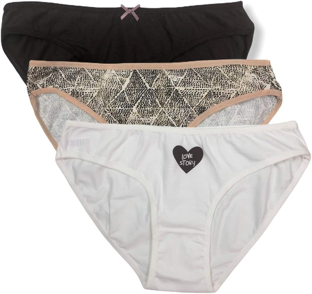 *Dominant 3er Women Briefs Hipster Cotton Cotton Panties Underpants