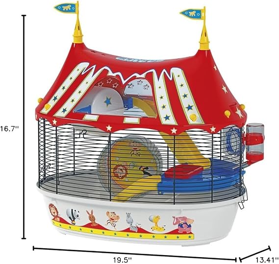 Ferplast Hamster Cage, 49.49 x 13.39 16.39 x 16.73