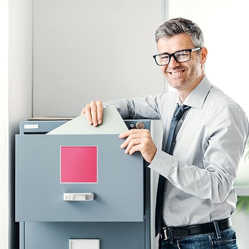 Miniatura 6 de Glenmal 150 bolsillos autoadhesivos para tarjetas de índice, fundas de plástico transparentes para fotos, bolsillos cuadrados para etiquetas, para