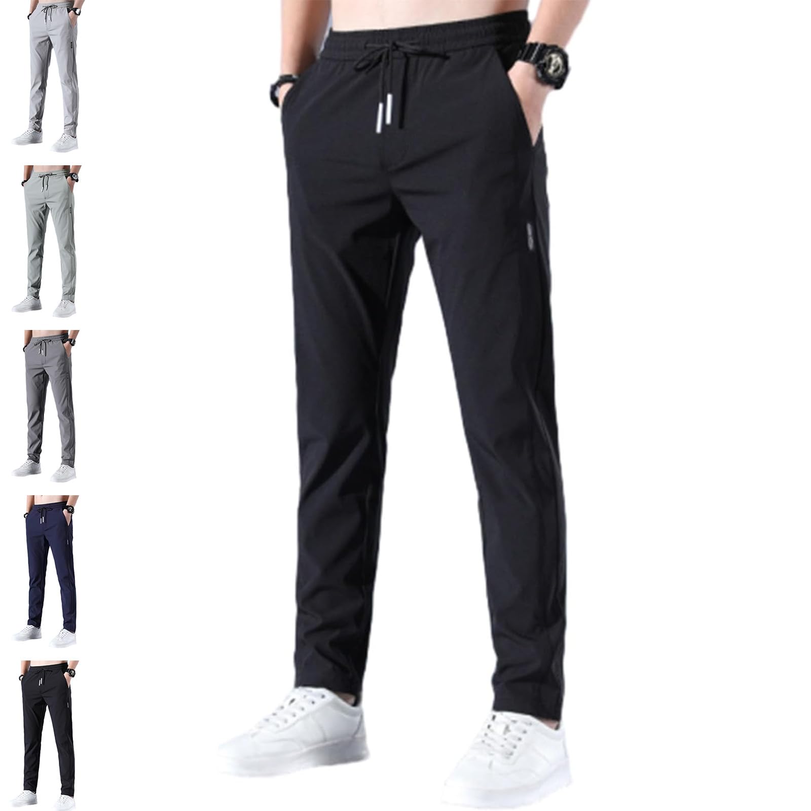 Mens Pants, Unisex Ultra Stretch Quick Drying Pants, Casual Stretch Pant for Mens