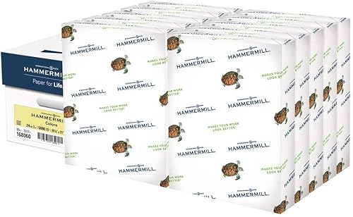 Vista 26 de Papel de color Hammermill, papel de impresora color azul, de 24 libras, 8.5 x 11 - 1 resma (500 hojas) - Fabricado en los Estados Unidos, papel