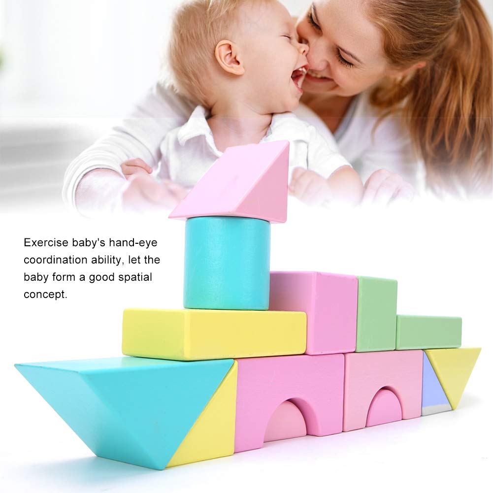 EOJDDPA Juego de bloques de construcción de madera DIY de 32 piezas, juguete para regalo educativo temprano para niñas y niños