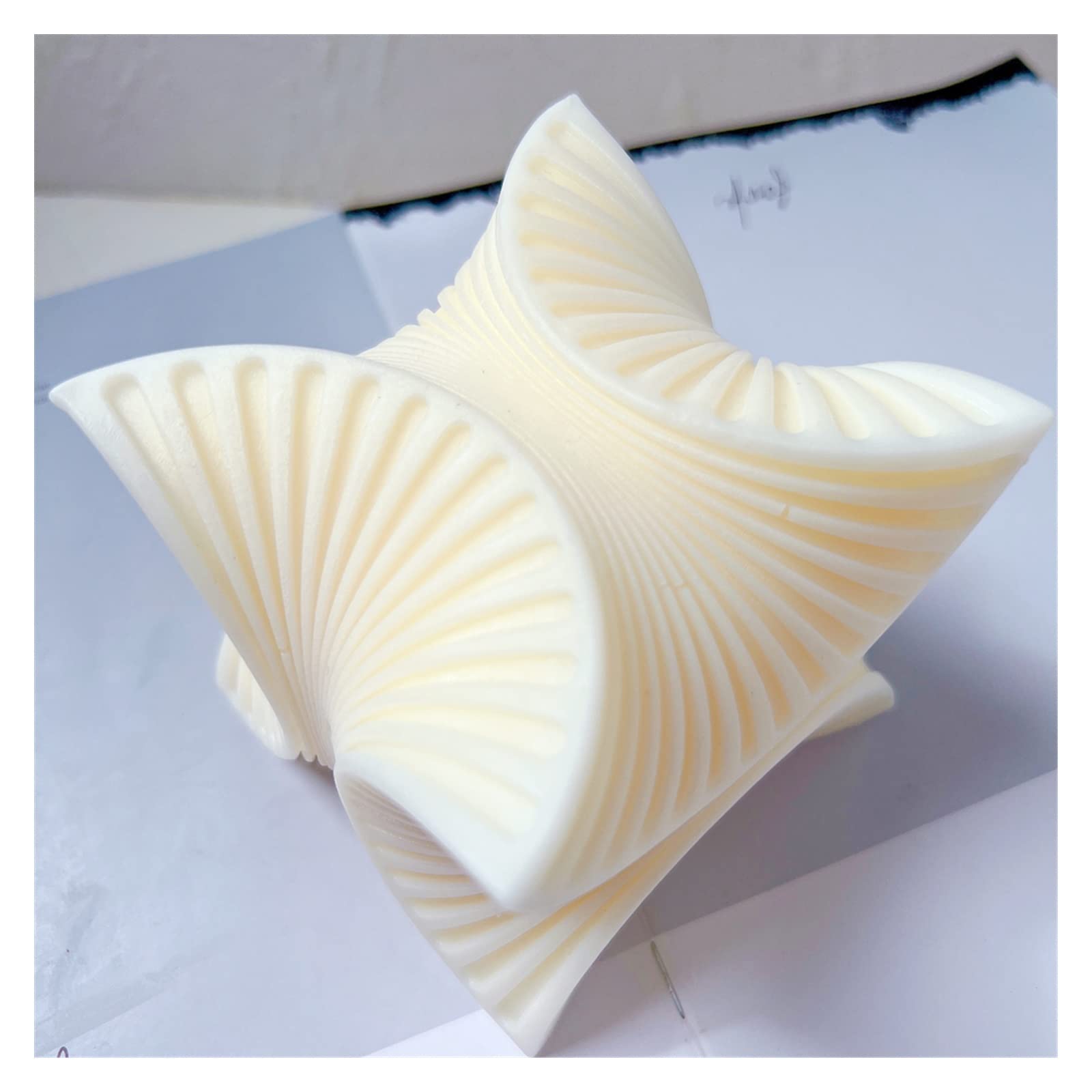 Formy Silikonowe Z żYwicy, 3D kwadratowa żebrowana kostka świeca formy geometryczne spiralne kręć formy silikonowe, świeczniki formy żywiczne do sztuki żywicy, odlewanie żywicy, prezenty Forma Z żYwic