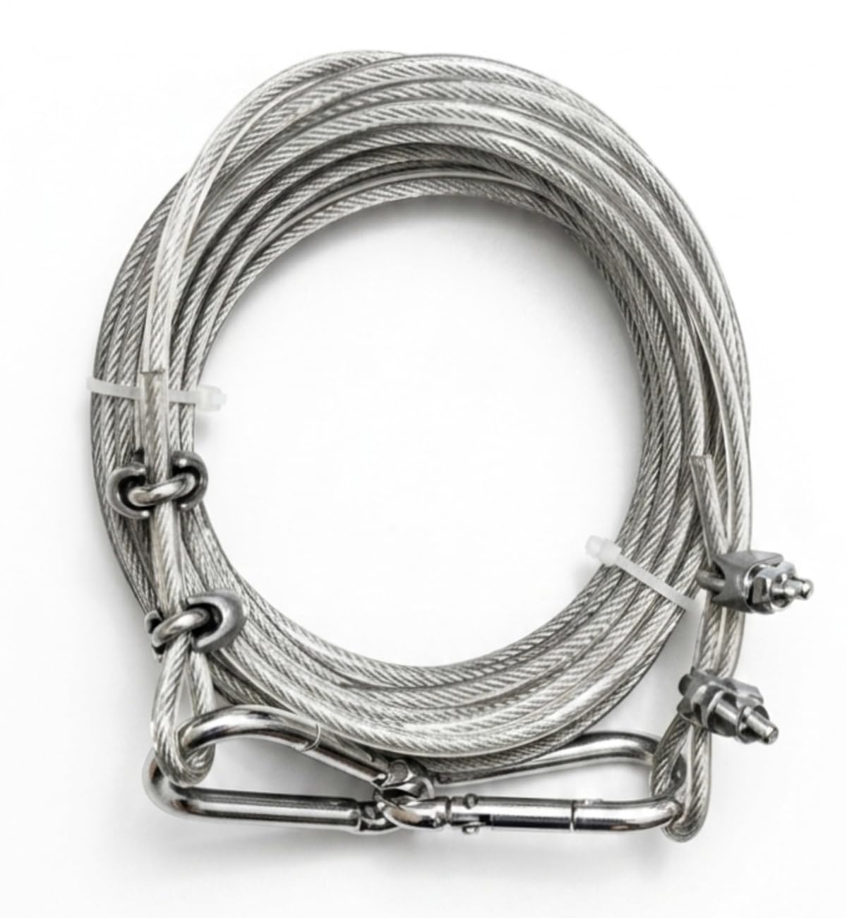 10 Meters 4mm Stainless Steel Clothes Drying Rope with PVC Coating | Rust Proof Heavy Duty Multipurpose Washing Line | Weather Resistant Laundry Wire for Indoor & Outdoor Use | Strong Steel Cable-picture-26
