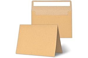 Brown A4 Cards and Envelopes 4x6
