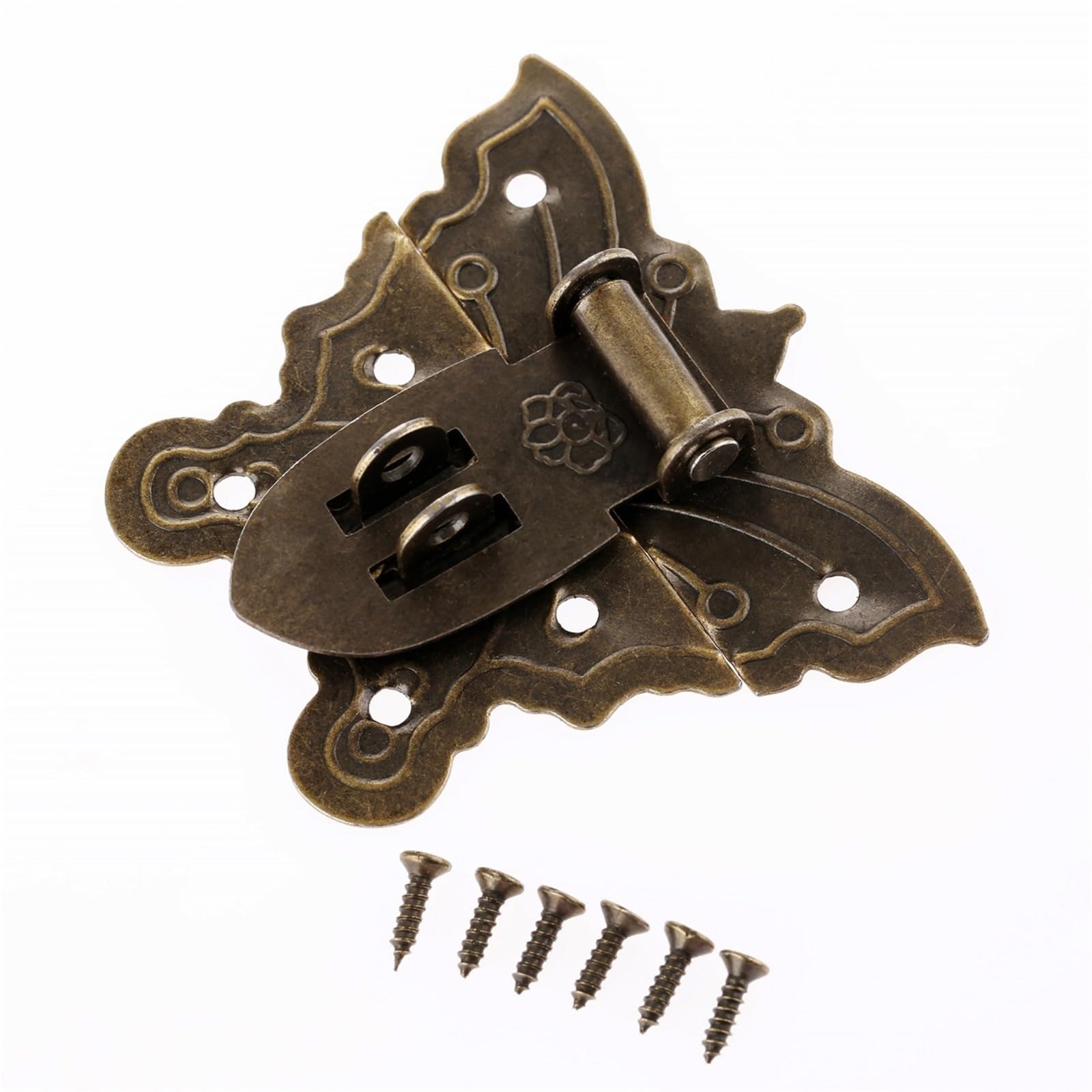 Shundeed One Color 2Pcs 60 * 51Mm Antique Furniture Hardware Jewelry Wooden Box Buckle, Drawer Suitcase Hasp Lock, Furniture Accessory Hinge.