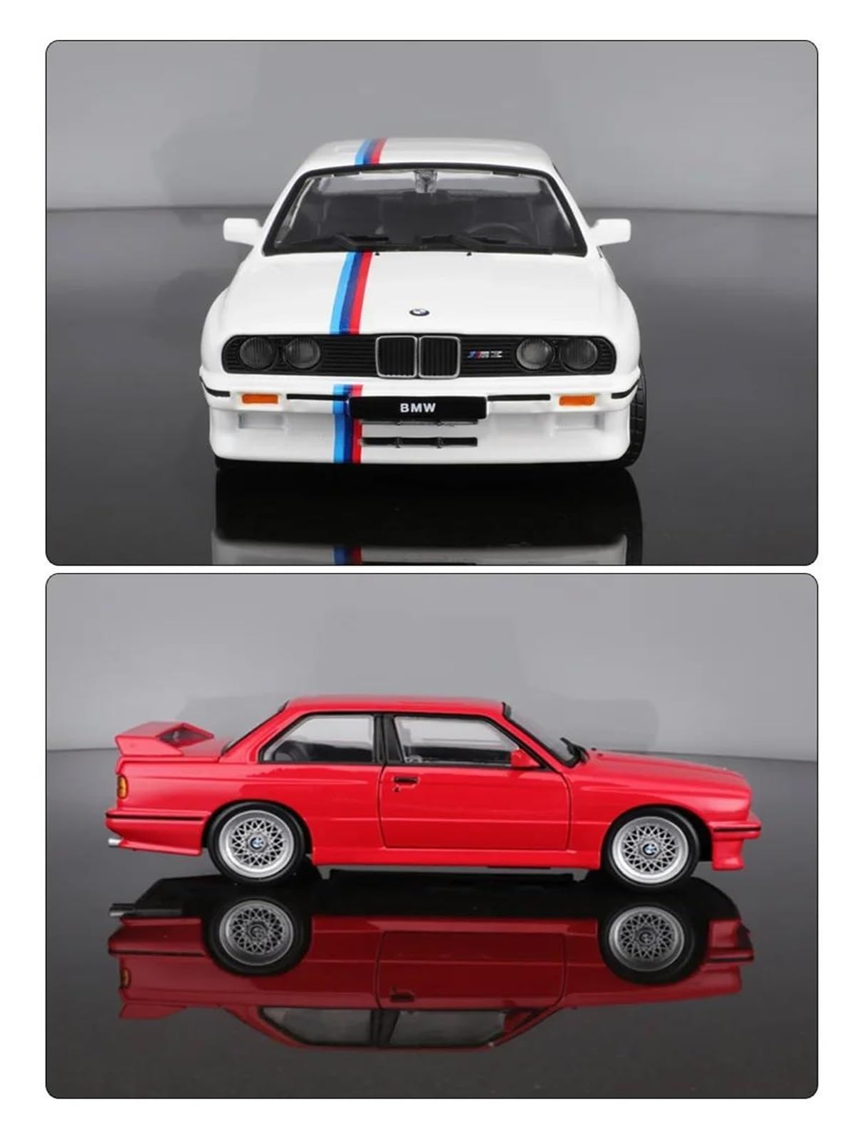 Metallo Scala Replica 1 24 Per Bmw 1988 M3(E30) Modello Diecast Auto Edizione Classica Sportiva Lega Veicolo Giocattoli Collezione(White)