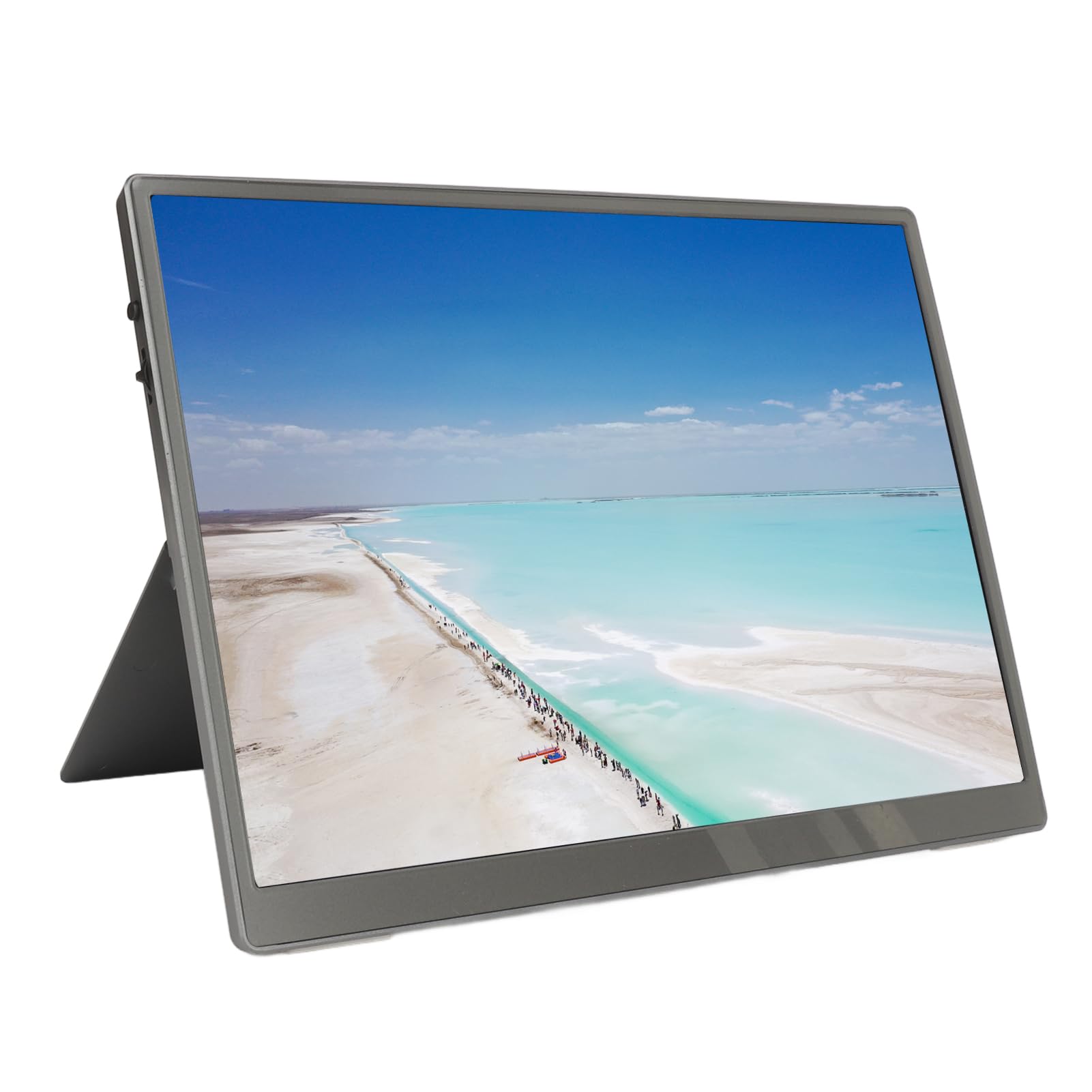 Przenośny Monitor do Gier 60 Hz, 10,5 Cala 1920x1280 HDR Eye Care Ultracienki Wyświetlacz IPS z Dwoma Głośnikami, Zewnętrzny Drugi Ekran do Laptopa PC Telefon do Konsoli Xbox na