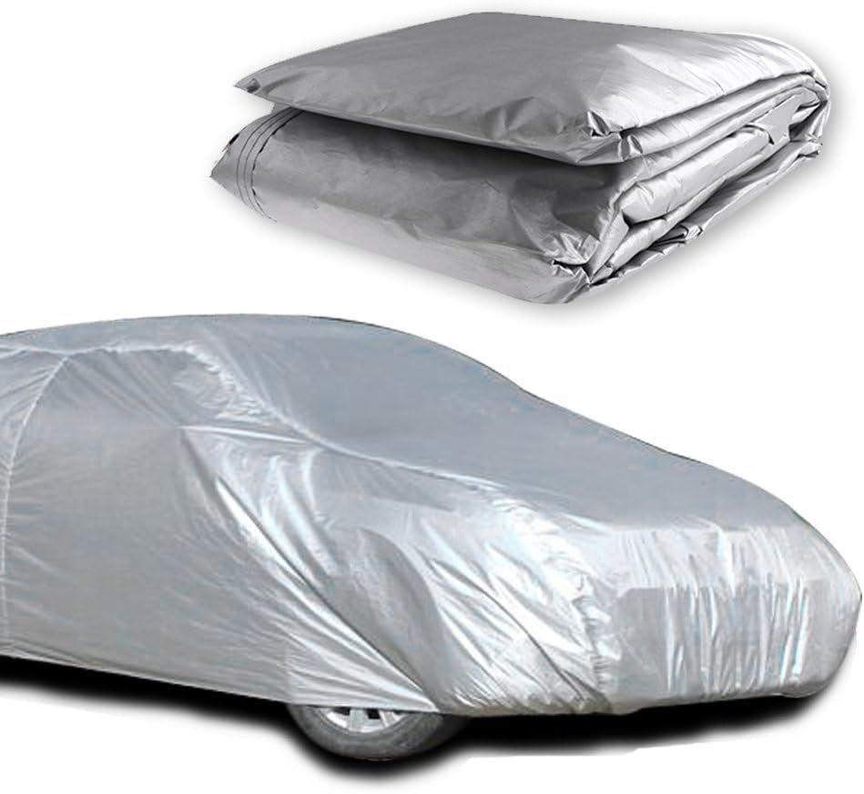 cciyu Car Cover 100% Outdoor Auto Cover All Weather Windproof Snow-Proof Scratch Protection fit Full Car Cover Length Up To 230"