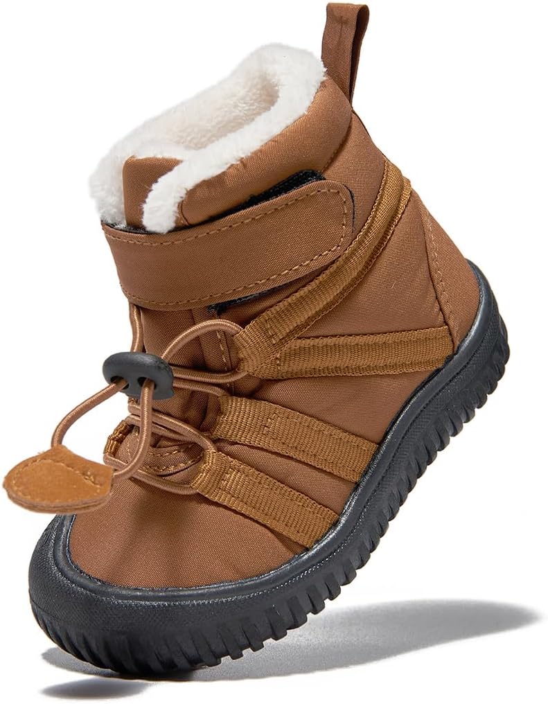 Newsonet Toddler Winter Snow Boots Boys Girls Cold Weather Baby Faux Fur Shoes (Infant/Toddler/)