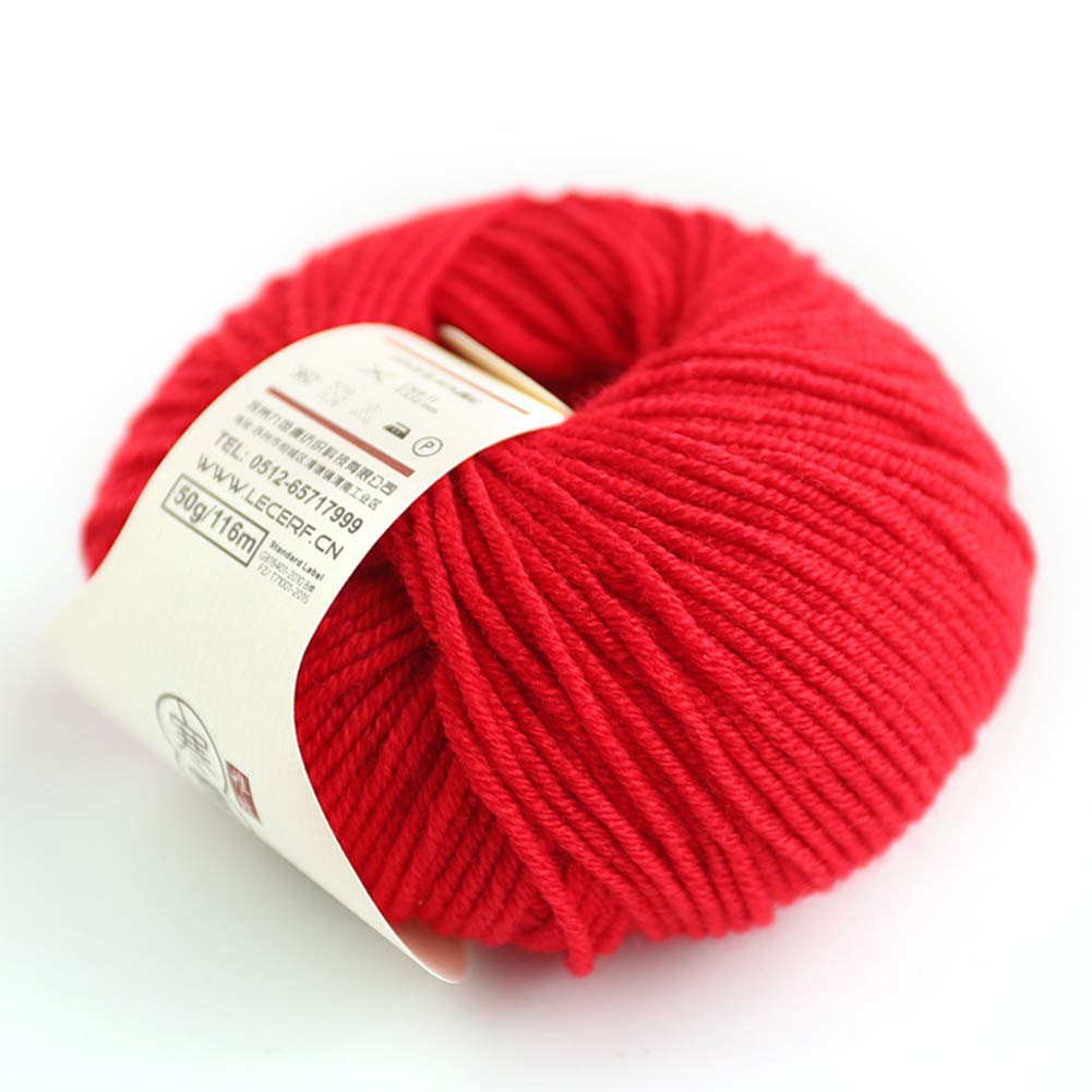 300G Merino Wolle Bälle für Häkeln und Stricken, weiche warme und Antipilling, 2.5mm Medium Thick Wollfaden, 23 Farben,09