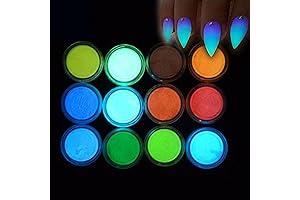 MEILINDS Glow In The Dark Glittering Powder Nail Luminous Decor Tool