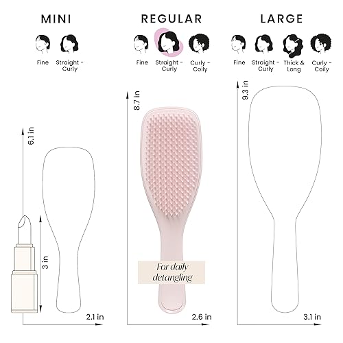 Miniatura 7 de Tangle Teezer Cepillo desenredante definitivo a base de plantas, cepillo para cabello seco y húmedo, elimina nudos y reduce la rotura para todo tipo