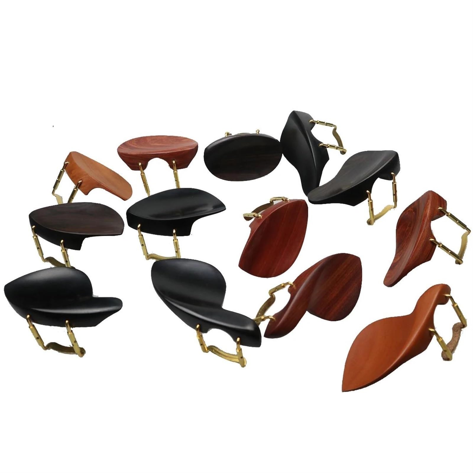 Piezas De Violín 1 Juego De Accesorios Para Violín 4/4 Con Patrones Tallados Clavijas De Afinación Cordal Clavijas De Extremo Soporte Para Barbilla