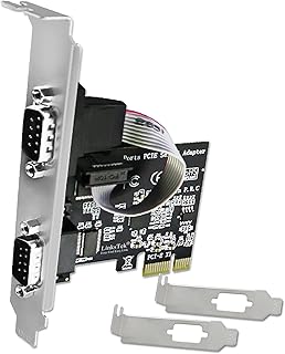 2-Port PCI Express RS-232 DB9 Serial Port Card for Windows XP, Vista,7, 8.x, 10, 11 32/64bit and Linux PCs, PCIE RS232 Card, PCIE Serial DB9 Port Card (PCIE-SE2)