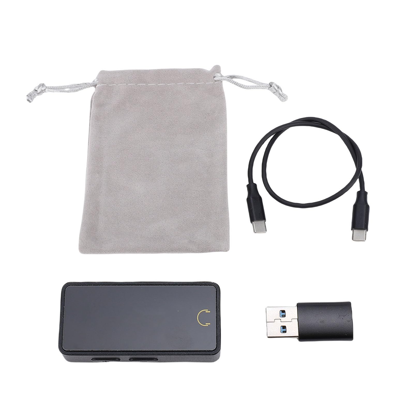 Garsent Decoder HIFi Amplificatore per Cuffie USB C Portatile Potente Decoder Audio per Telefoni e Appassionati di Musica ABS, Lega di Alluminio