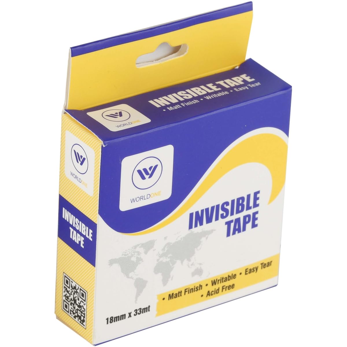 WORLDONE Invisible Tape without Refillable Dispenser, Matte Finish, Writable, Tearable, Acid Free, for Projects, Wrapping, Labelling, Pointing mistakes, Essential Office Supplies, Pack of 8.-image-7