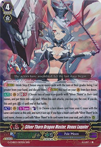 Miniatura 1 de Bushiroad Silver Thorn Dragon Master, Venus Luquier - G-CHB03/004EN - RRR - G Character Booster 3: Laberinto Rummy bajo la luz de la luna