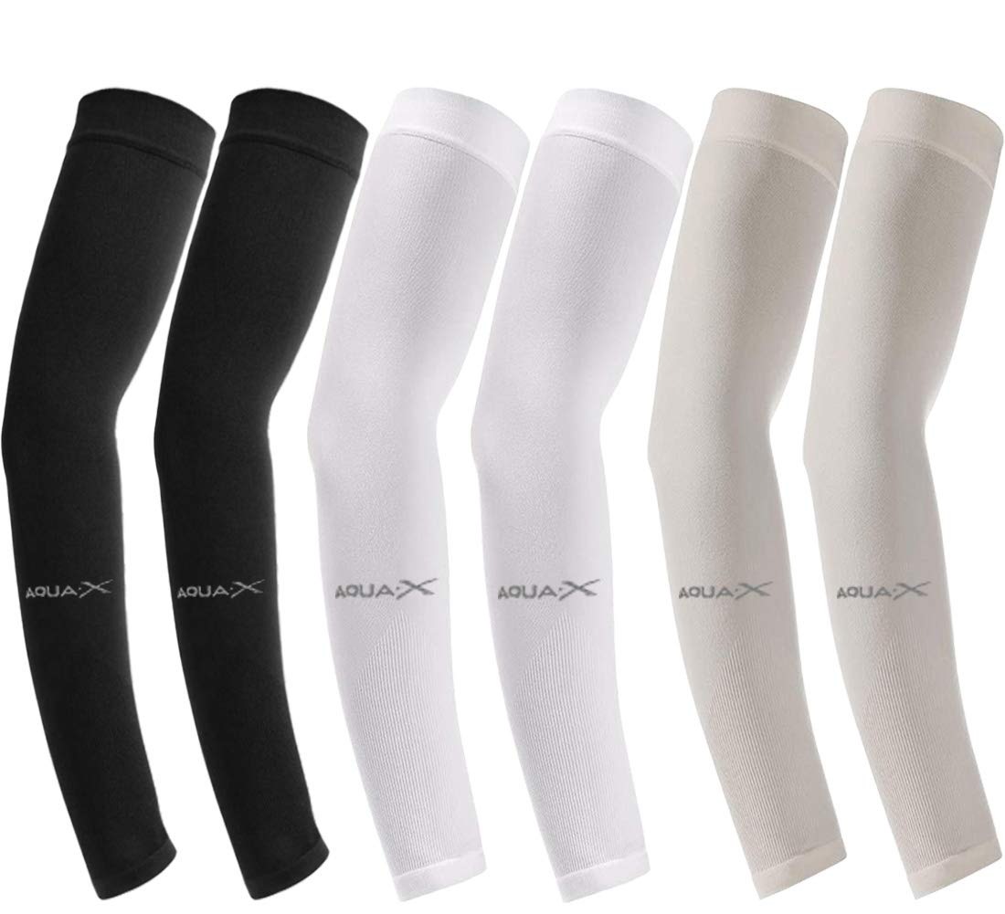 6/3 Pairs UV Protection Cooling Arm Sleeves for Women Men, Long Sunblock Protective Cycling Arm Cover-image-6