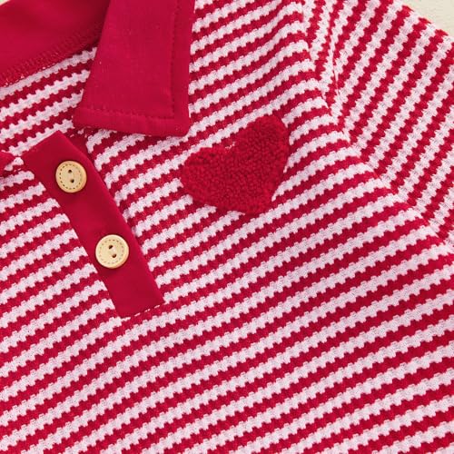 Image of VISGOGO Baby Boy Clothes Toddler Fall Winter Outfit Sweater Toddler Boy Striped Clothes 6 12 18 Months 2 3T 4T Pant Set