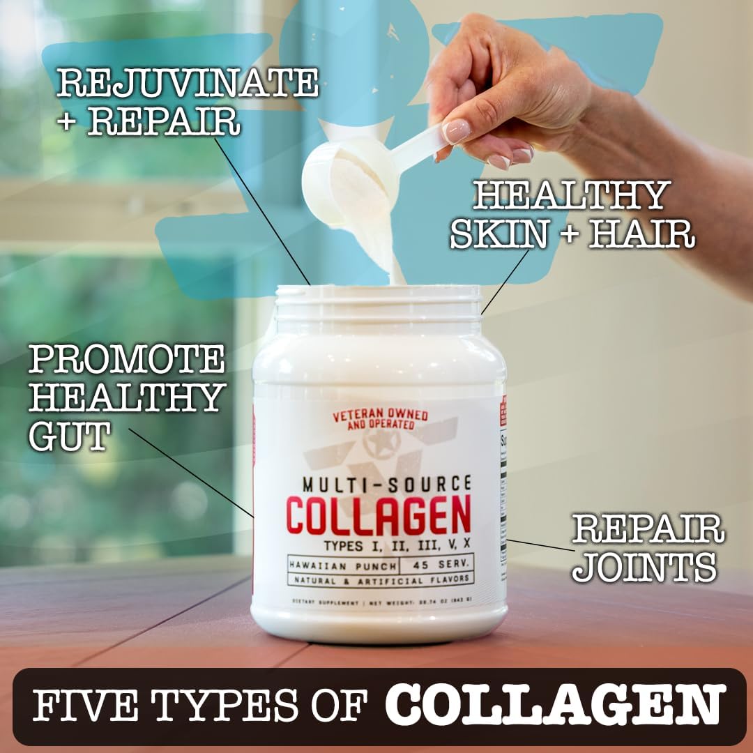 Multi-Source Collagen, Promotes Hair, Skin and Nail Health (Unflavored)