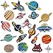 Iron On Patches 20 Pcs- DIY Sew Decoration Appliques Stickers Embroidery Patches Cloth, Repair the Hole Stick (Solar System)