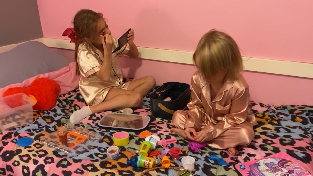 SWOMOG Zijden pyjama voor kinderen, 3-delig, meisjes en jongens, pyjama