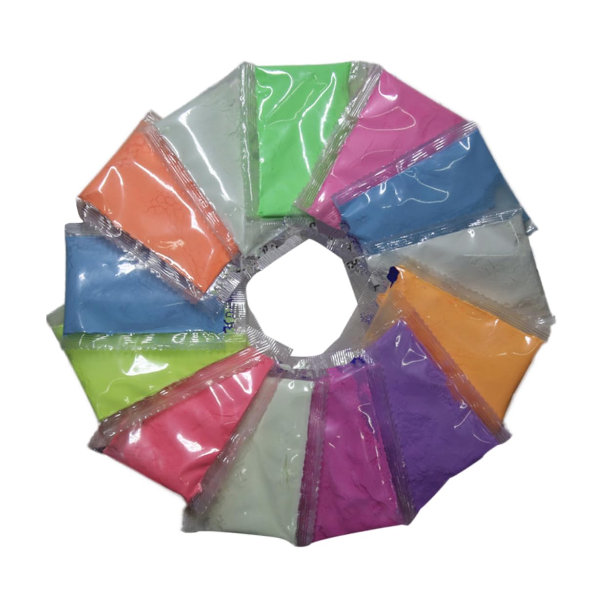 OHPHCALL 8pcs Luminous Powder Fluoeascent Powder Luminous Sand