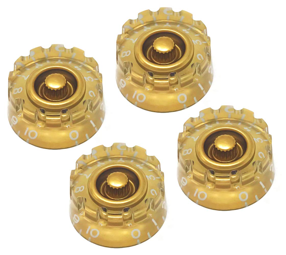 Buy Vintage Notched Gold Speed Knobs Compatible with Epiphone Les