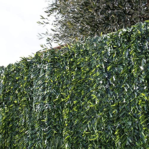 Siepe Artificiale per Balcone, Recinzione in Rotolo 1,5x3 mt (4,5 mq) Abete Ultra Coprente