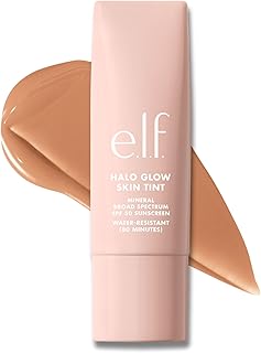 e.l.f. Halo Glow Skin Tint SPF 50, Tinted Moisturiser For Light, Buildable Coverage, Creates A Natural Glow, Vegan &amp; Cruel...