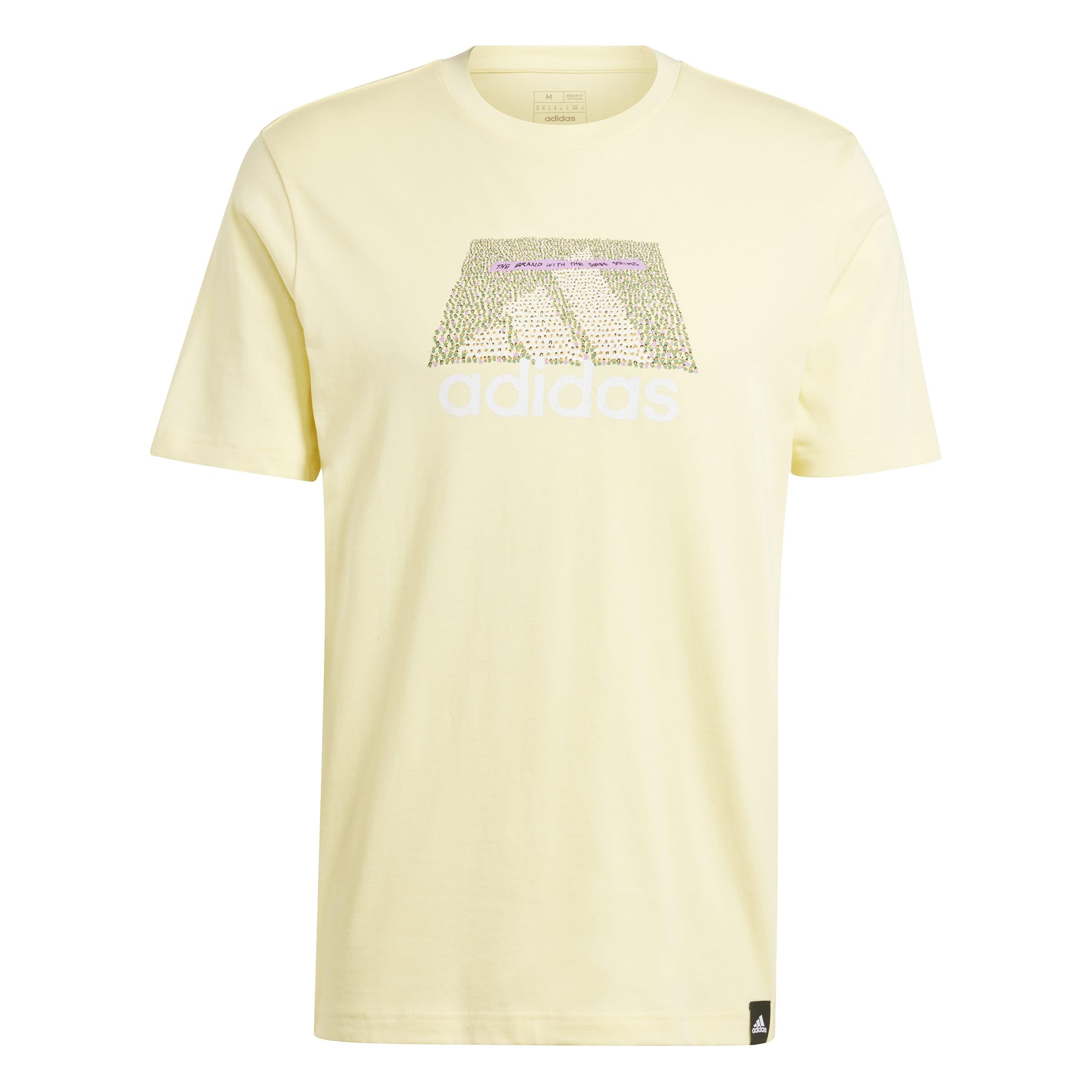 adidas Men's Codes BOS Graphic TEE, Almost Yellow, L Tall