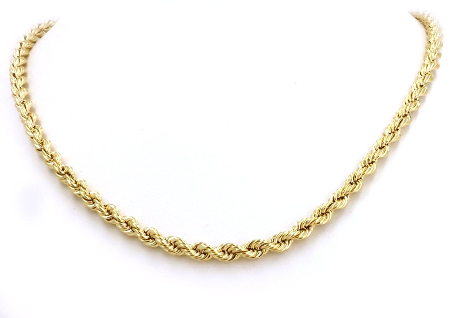 18 Karat / 750 Gold Kordelkette Gelbgold Unisex Kette - 3 mm. Breit - Länge wählbar