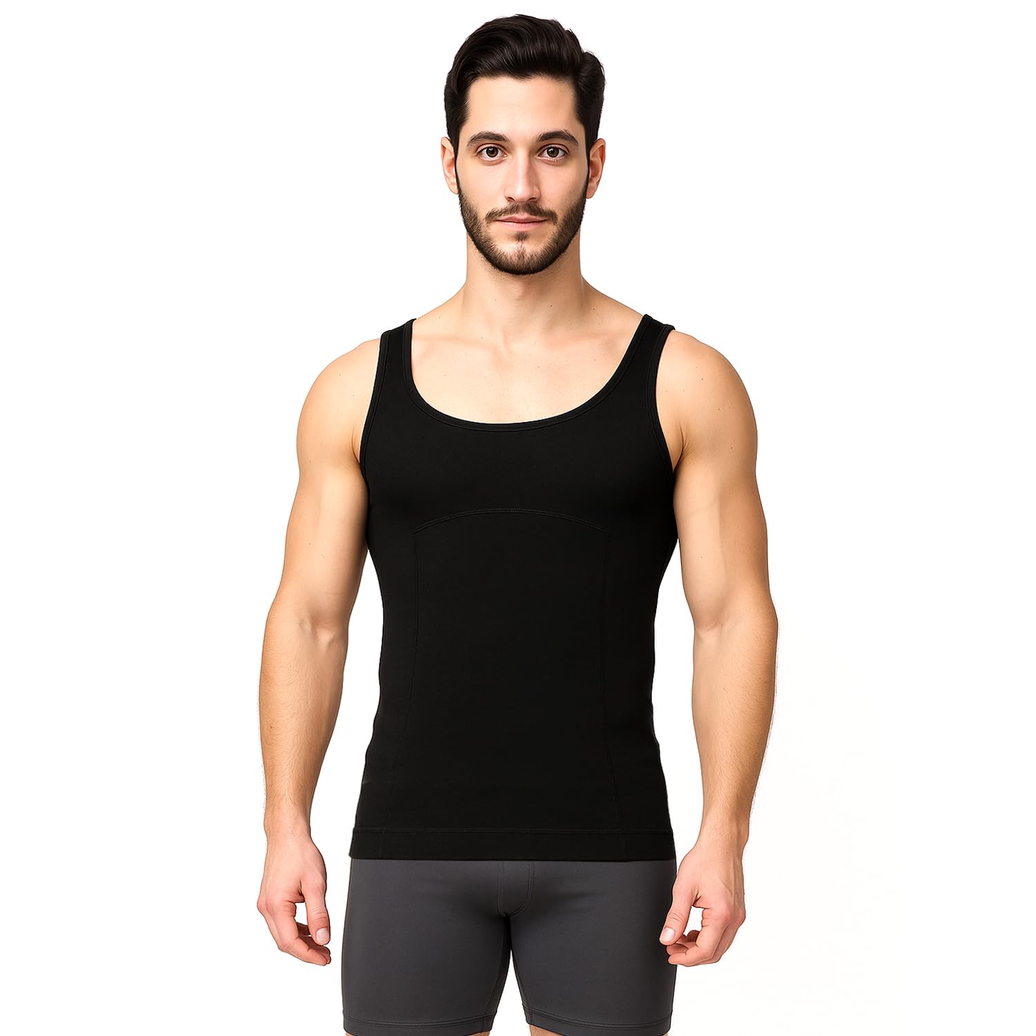 Cotton Slimming Tummy Tucker Vest, Underwear Shapewear Slim Body Shaper for Men
