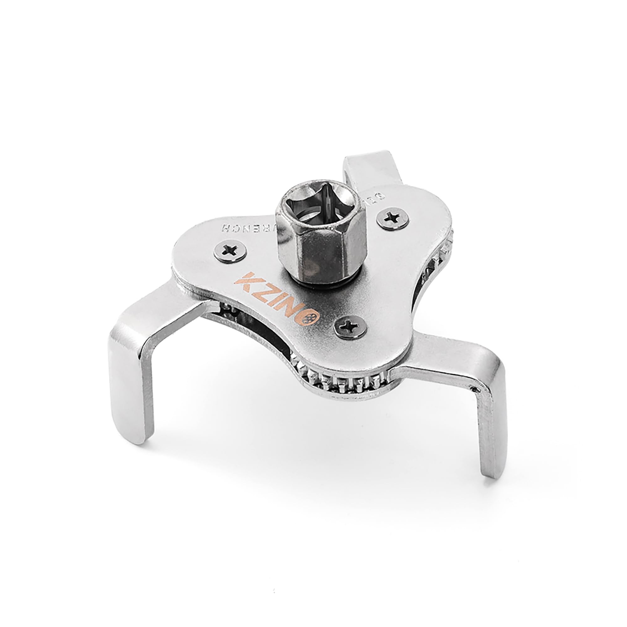 KZINO Oil Filter Removal Tool, Universal Oil Filter Wrench, Oil Filter Removal Tool Adjustable 2-1/2 to 4 inch & 3 to 5-1/2 inch, 1/2" Drive, Oil