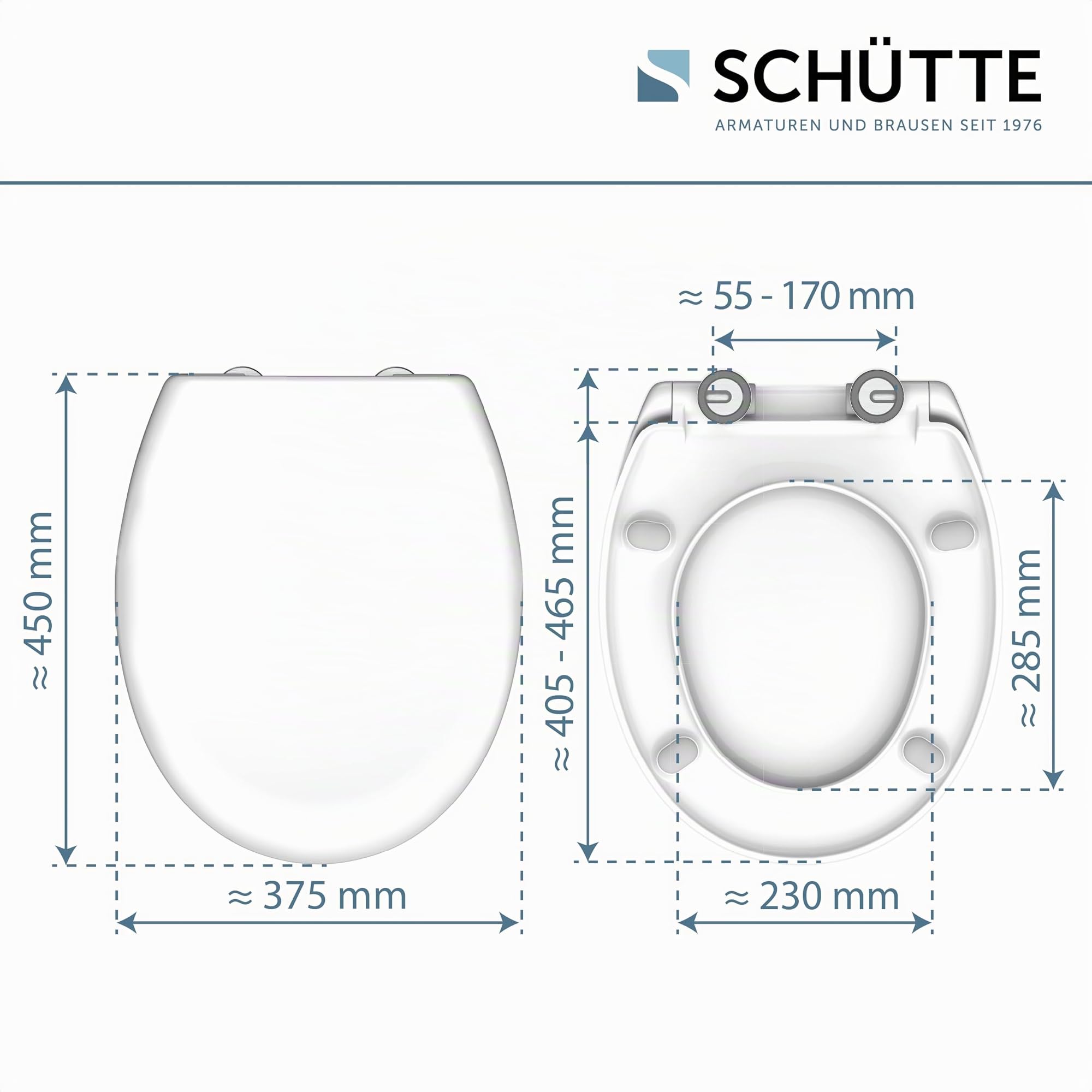 SCHÜTTE Sedile WC con abbassamento automatico