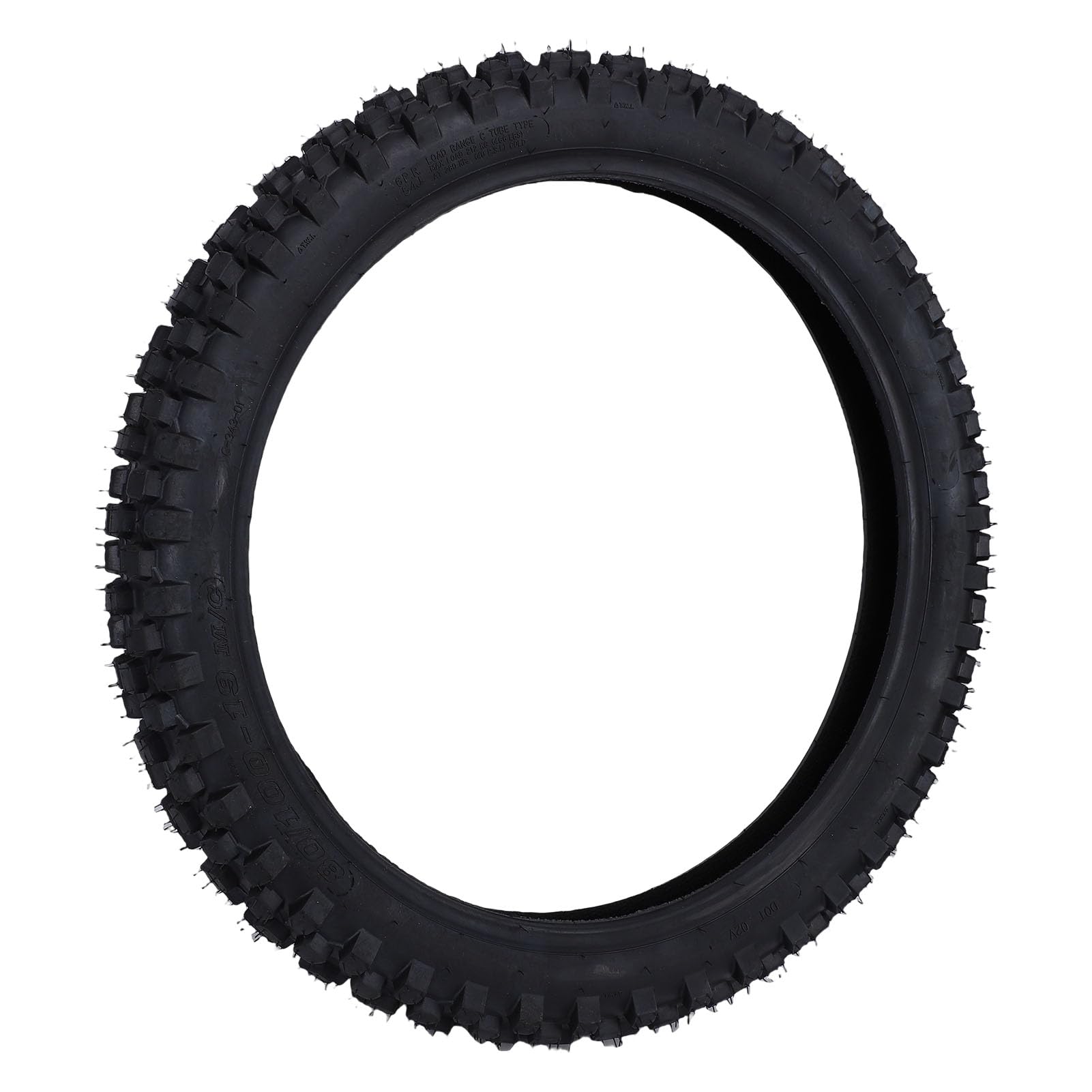 Tbest 80/100-19 Dirt Bike-Reifen mit 3,00-19 Innenschlauch, Offroad-Motorradreifen, Verbesserte Traktion und Griffigkeit, Verbesserter Fahrkomfort, Schnee-, Schlamm- und Sandreifen,