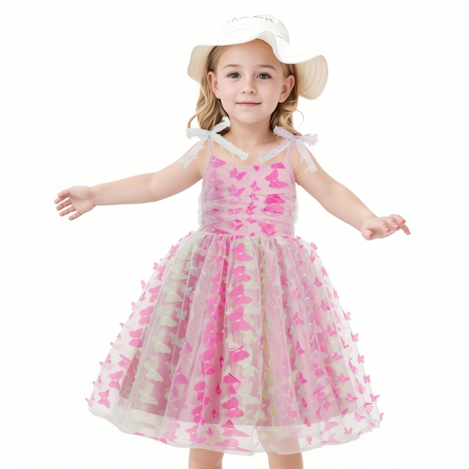 Baby Girls Tutu Dress Birthday Princess Dress Summer Sleeveless Party Dresses Sundress 2-12 Years Rainbow