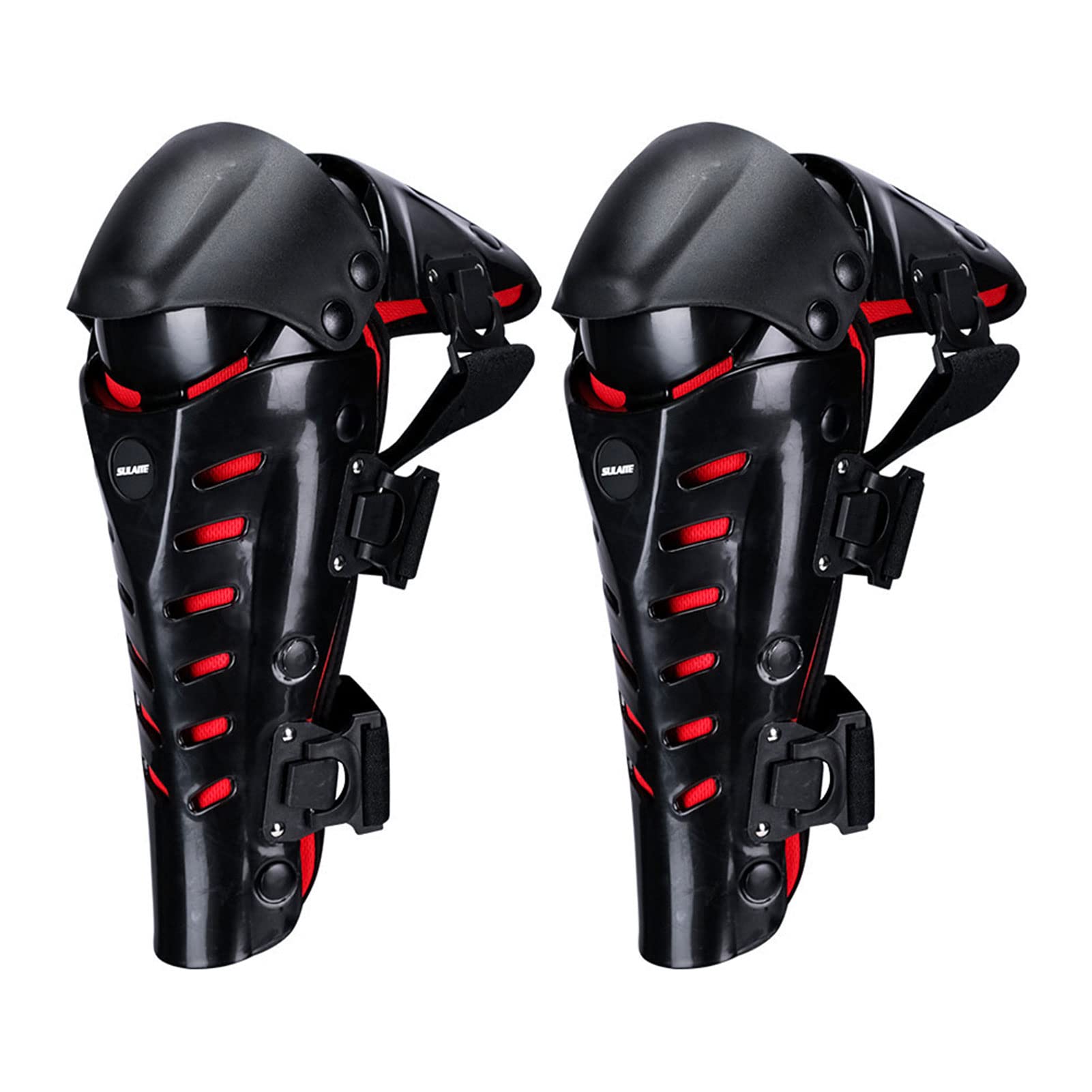 Genouillères De Moto, Genouillère Protège Tibia Anti-Choc Moto Protections Genou VTT Protections Protège Tibia, Moto Cyclisme Genouillères Motocross Racing Jambes De Protection Pads, 2 Pcs