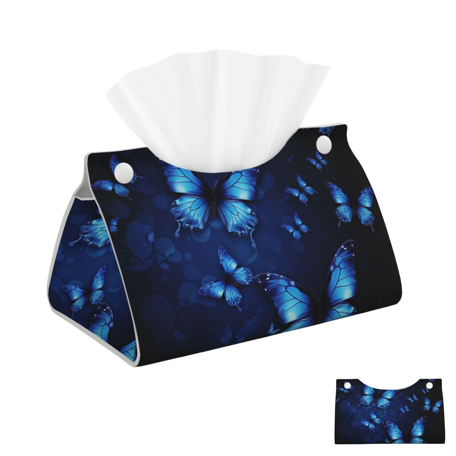 Floral Butterfly Tissue Box Cover Square Cube Boxes