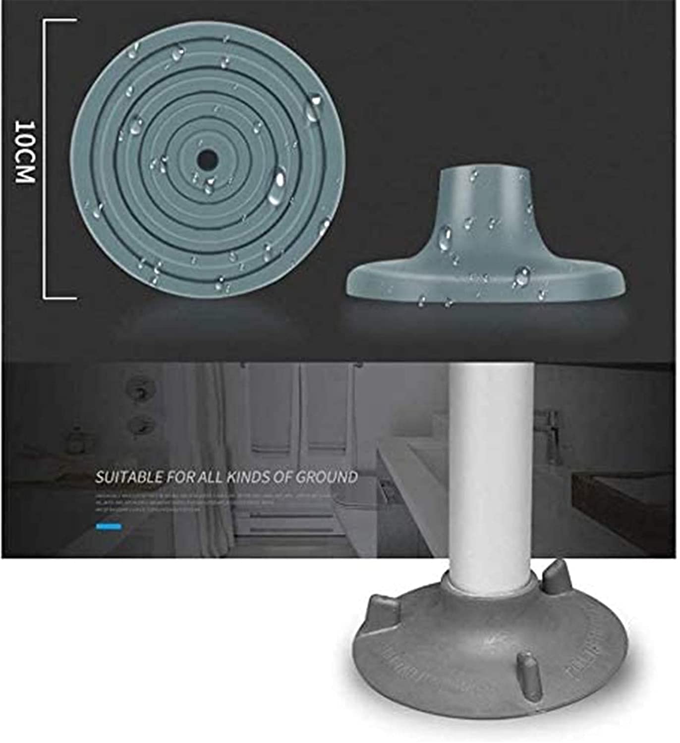 Taburete de Ducha Asiento de Ducha Sillas de Ducha Regulables en Altura con Brazos y Respaldo Asientos de Ducha Baño Seguridad Antideslizante (Azul B) (Blanco B) (Azul C)