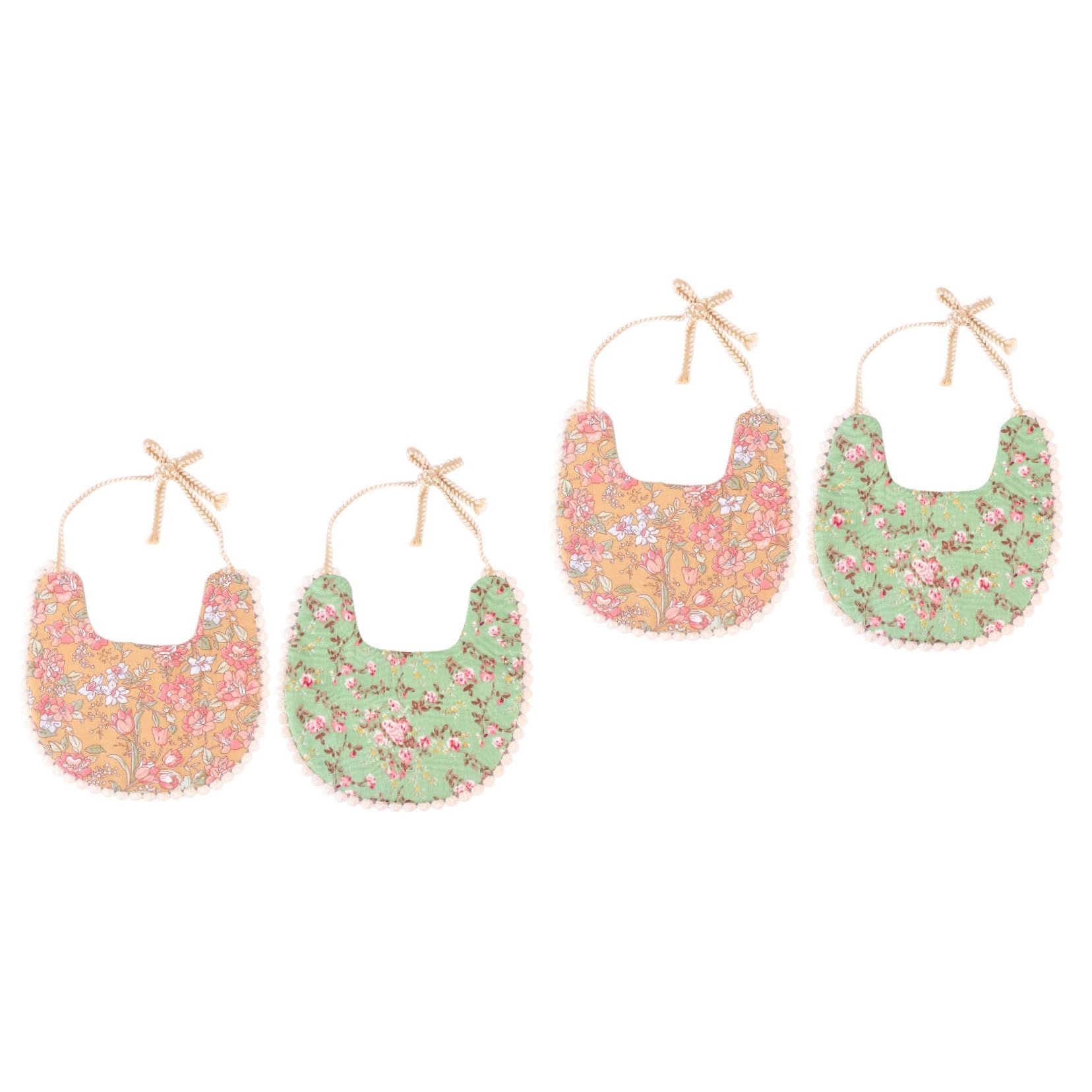 ifundom 4pezzi Bavaglini Per Cotone Doppio Bavaglini Unisex Assorbenti Per Svezzamento e Perfetti Per Situazioni Di Disordine