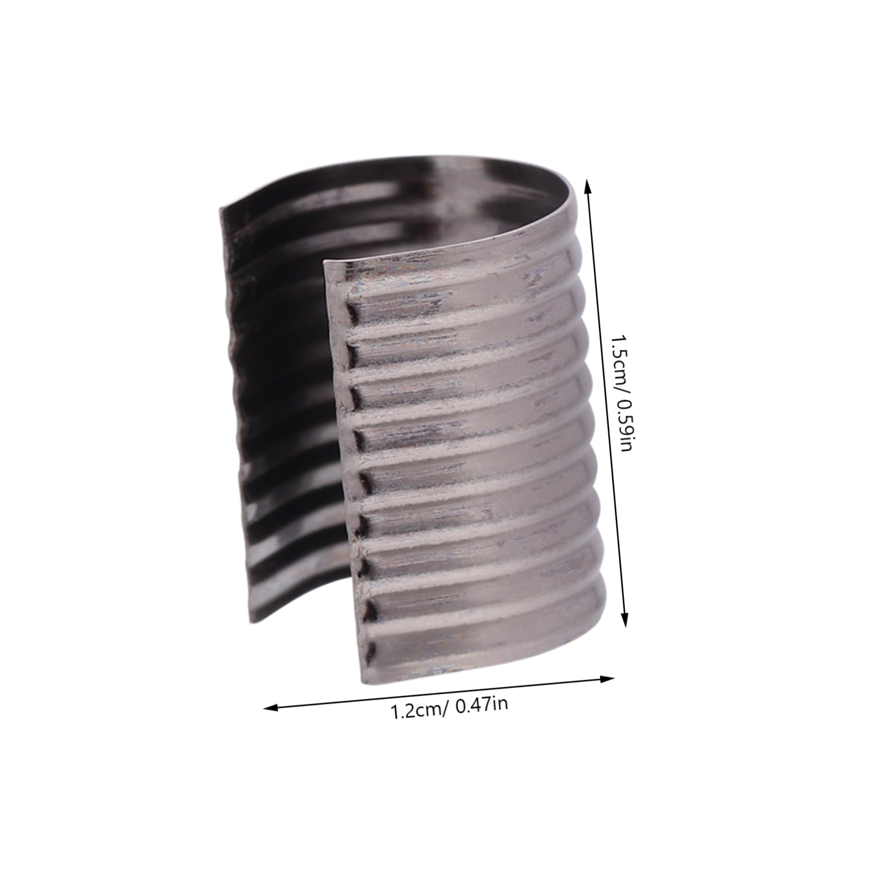 VILLCASE 100Pcs Leather Rope Fasteners Durable Cylindrical Clips for DIY Jewelry Making Tassel Cord Clips for Crafting Easy to Use Crimping Tubes for Organizing Jewelry Strings