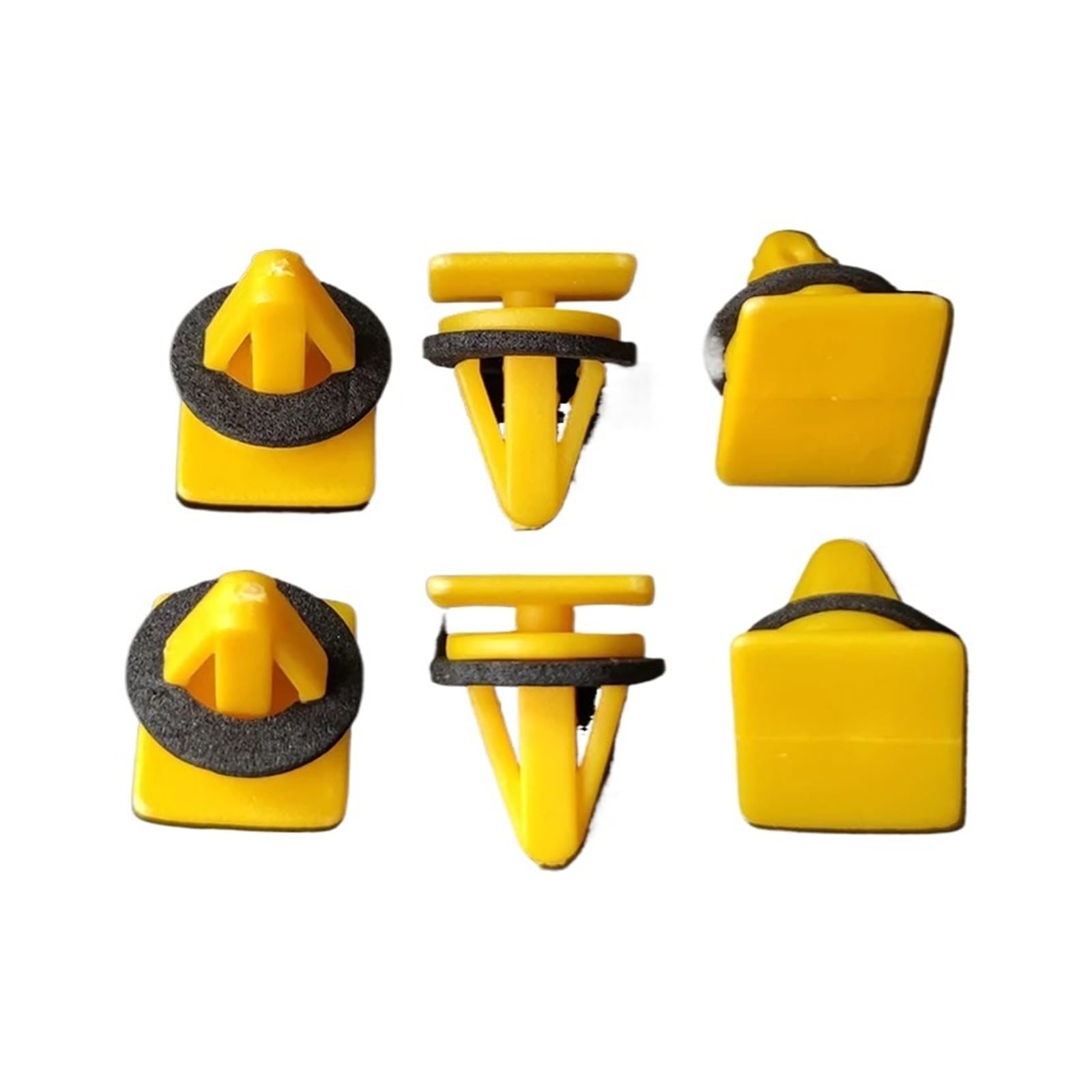 Nlnkdtdpak 100Pcs 30/50/ Plastic Auto Trim Clips Fit For Side Skirts & Sill Mouldings For Kia/For Hyundai 87756-4A000 Exterior Moulding Yellow(100Pcs)