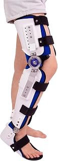 Adjustable Hip Joint Fixation Bracket, Knee Brace Immobilizer Brace Knee Ankle Foot Orthosis Hip Abduction Orthosis Adjustable Fixed Limb Orthosis Before and After Surgery Splint (Left)