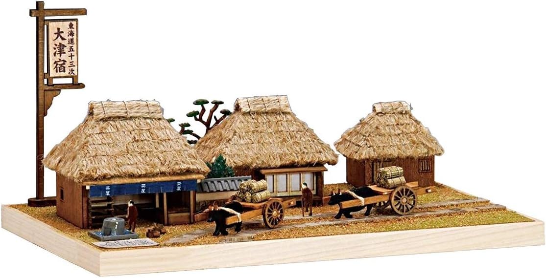 Woody Joe 53 Stations of Tokaido Otsu Juku Wooden Model Assembly Kit (Scene)