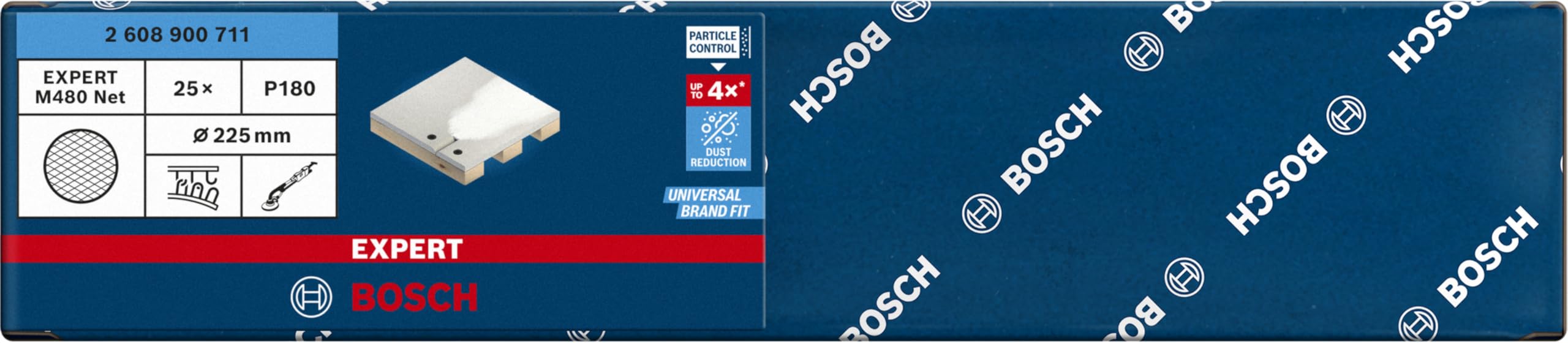 Bosch 25x Abrasivi a rete EXPERT M480 per levigatrici per cartongesso