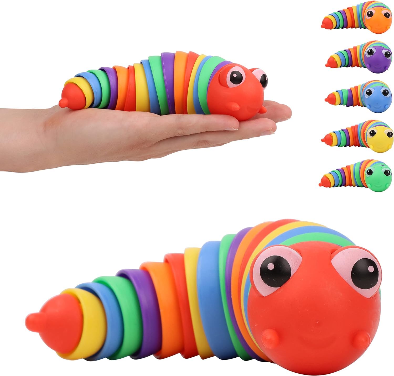 Vastate Kids Toy | Baby Slug Fidget Toys | Stress Relief Sensory Clicky Sound Making | Flexible Stretchable Joints Toy for Anxiety | Sensory Toys for Kids (16CM) (B0D4F55YCB) Amazon Price History, Amazon Price Tracker