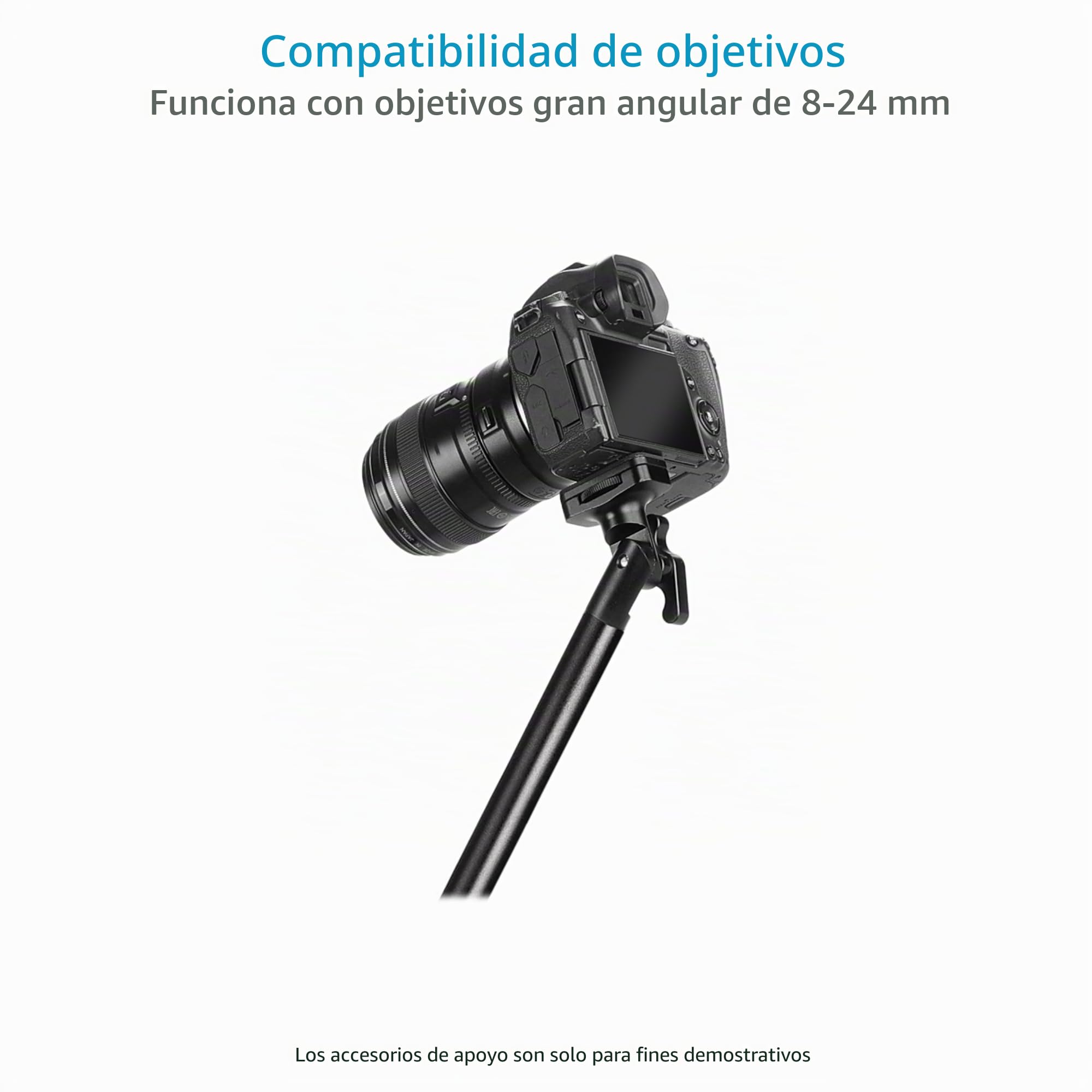 FLYCAM Arnés de montaje para cámara DSLR Camvest manos libres, 1,3 kg | Poste telescópico de 3 pies con inclinación de cabeza de bola de 180° para ángulos de disparo POV o tercera persona