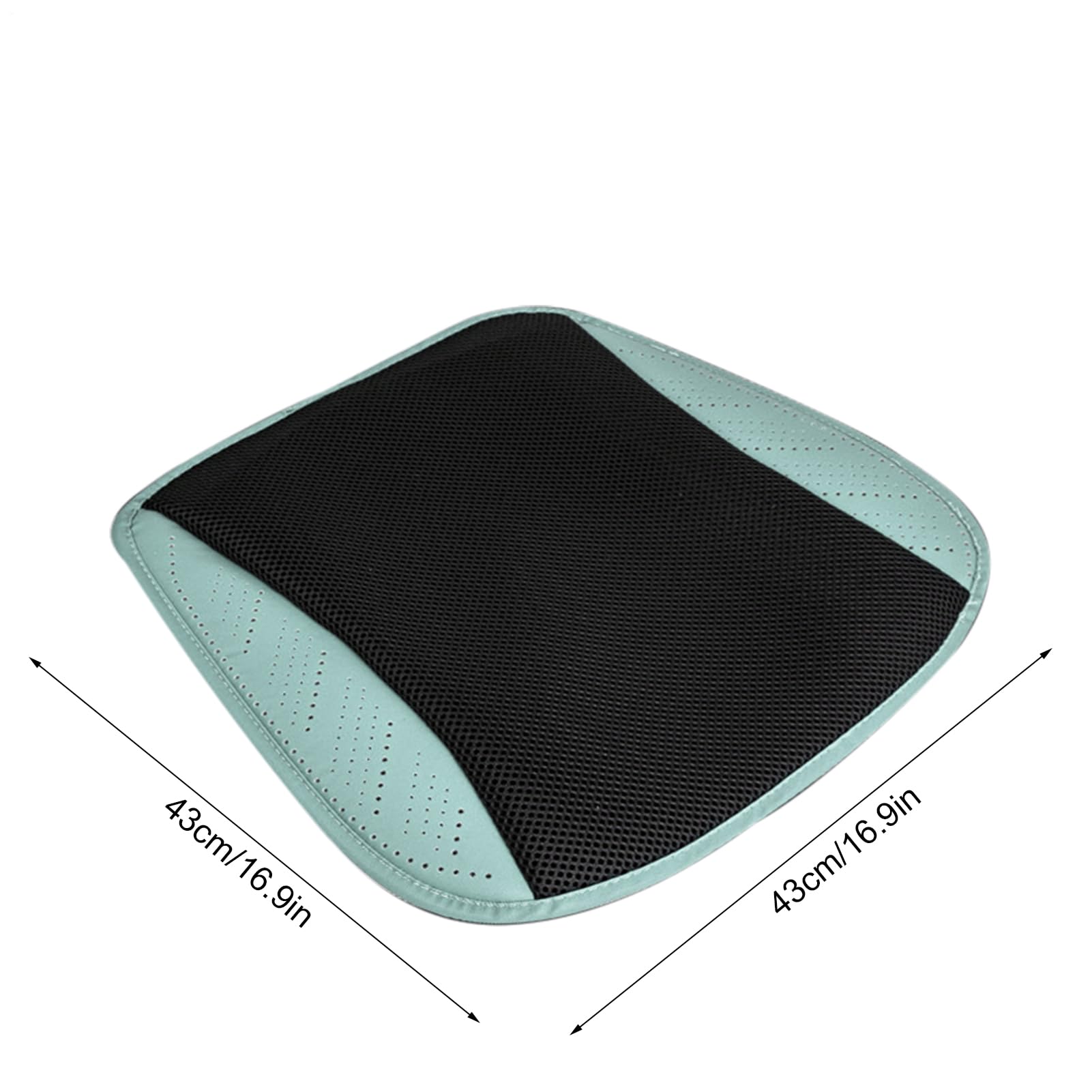 Almohadilla de refrigeración para asiento de coche, cojín de refrigeración para asiento delantero de coche, ventilado, 8 ventiladores incluidos, alfombrilla de malla de seda helada, silenciosa para